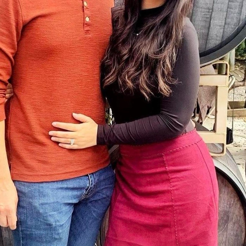 Burgundy Skirt